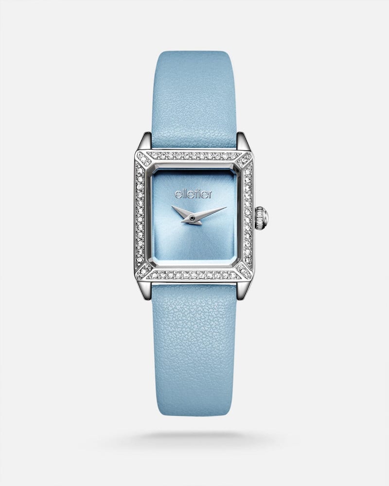 Women's watch Aliter with leather strap in blue | TOL004L110505