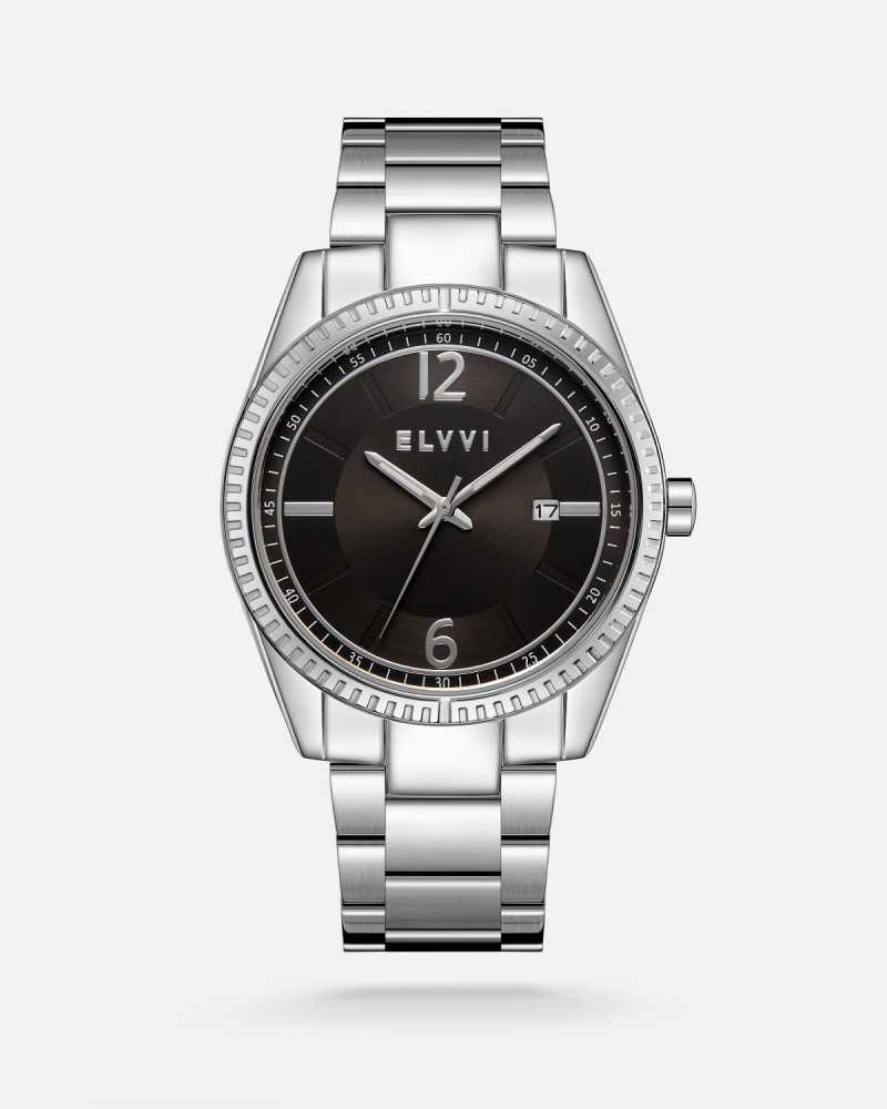 Men's watch Elvi Steel in silver color | LAS028M110511