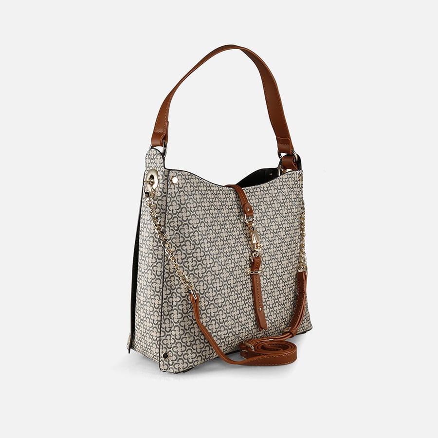 Zairos women's bag with traditional design in brown | ZLH516L0701