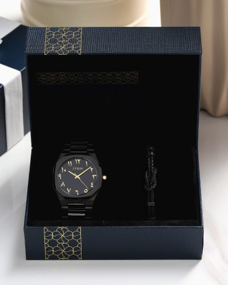 Men's unique gift set, watch and bracelet | SZAS383M090202