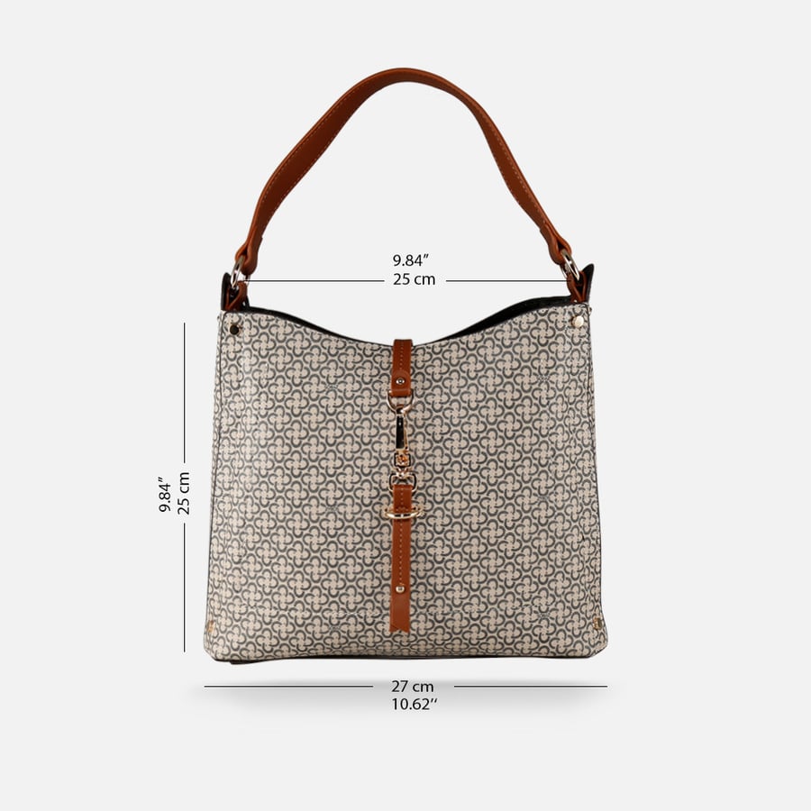 Zairos women's bag with traditional design in brown | ZLH516L0701