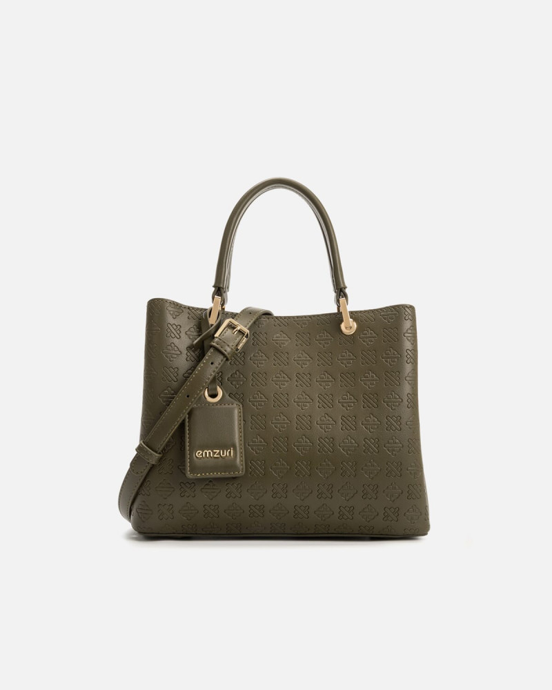 Women's bag Imuziouri in olive color | ELH011F0801