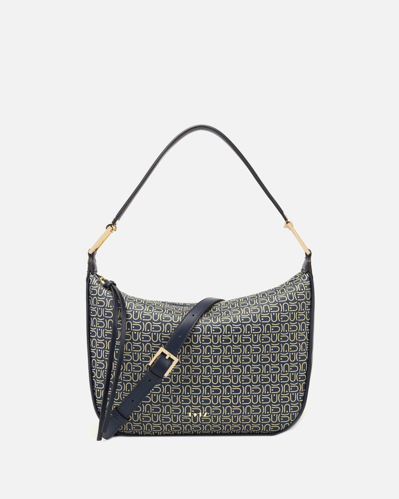 Women's bag with a distinctive design in blue | NLH008F050501