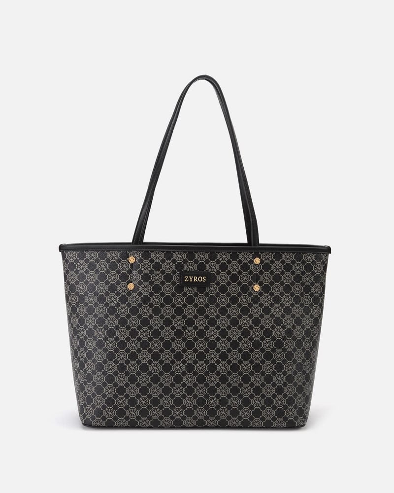 Women's bag made of leather in black color