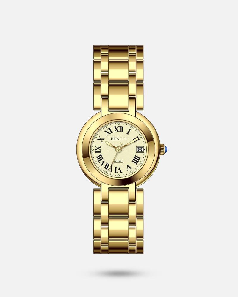 Women's steel watch in gold color