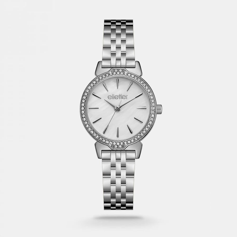 Women's Elegant Watch with Steel Bracelet in Silver Color | TOA019L110311