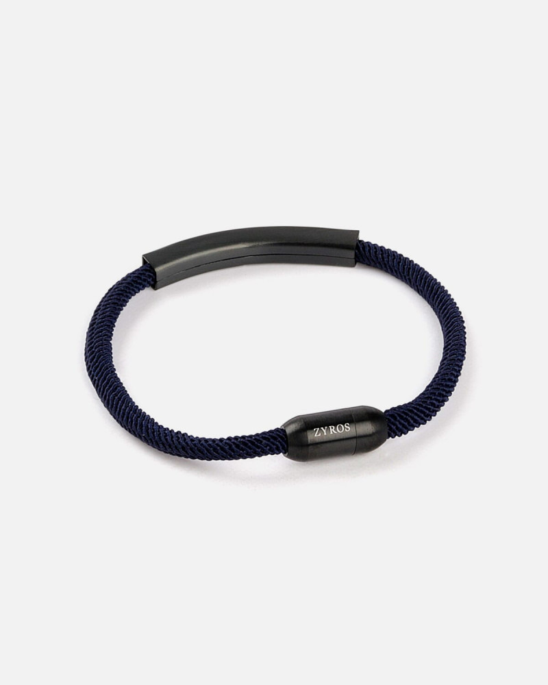 Men's bracelet with practical design in blue color