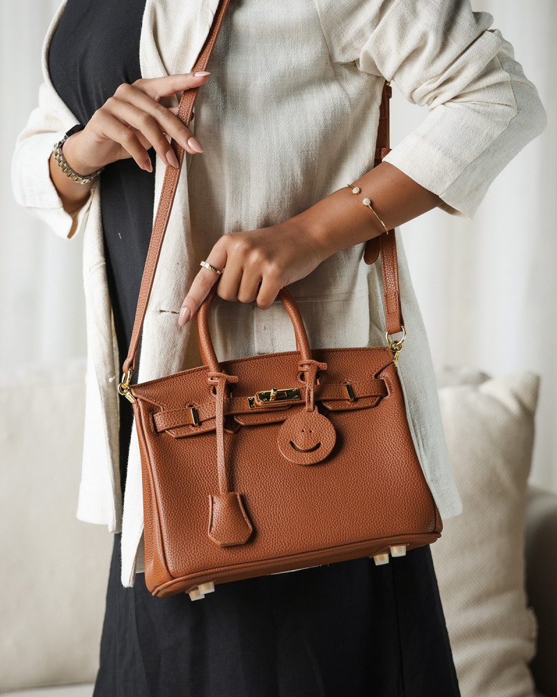 Women's classic bag in brown color