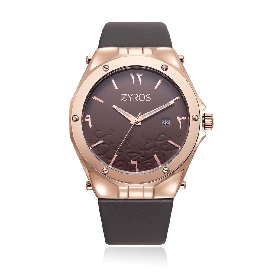 Men's leather watch in brown color | ZAL108L100707