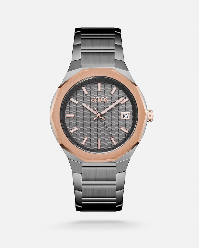 Men's watch with steel strap in gray color | ZAS312M370417