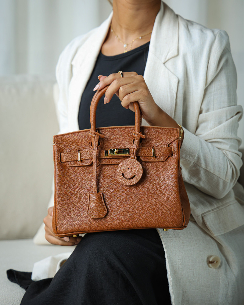Women's classic bag in brown color
