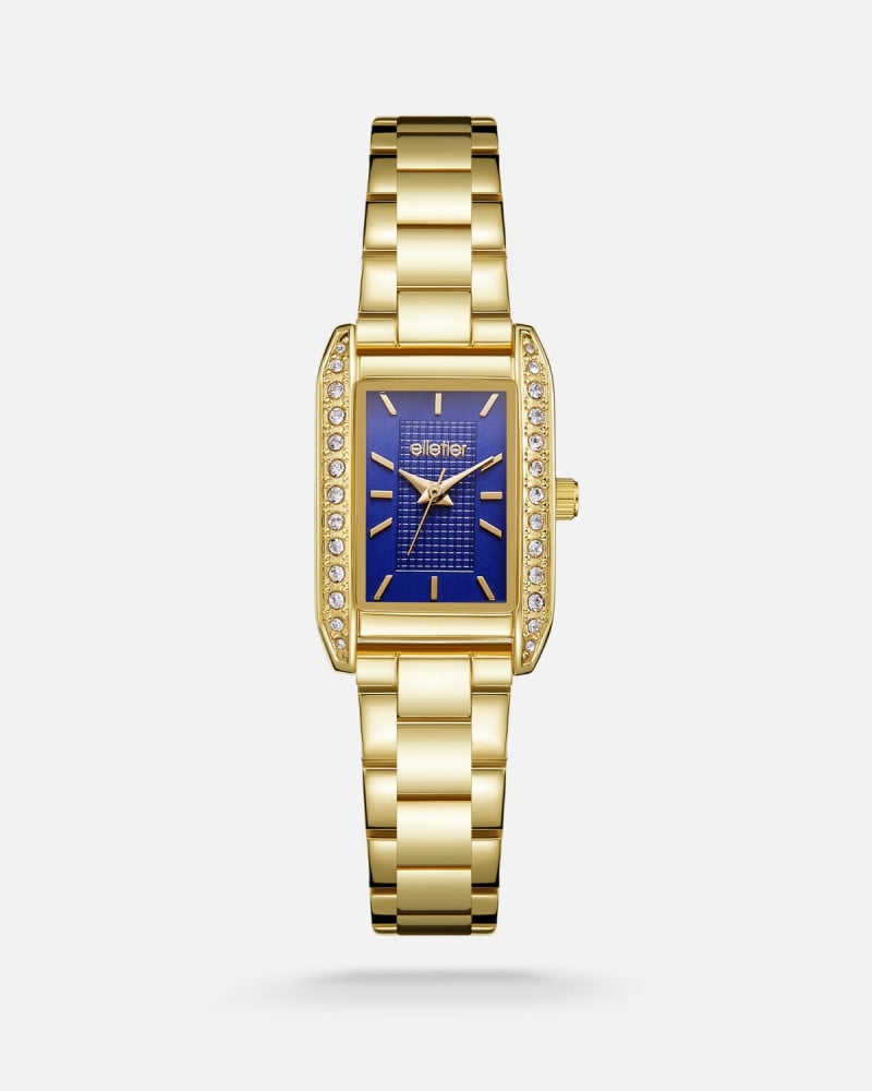 Women's watch with steel strap in gold color