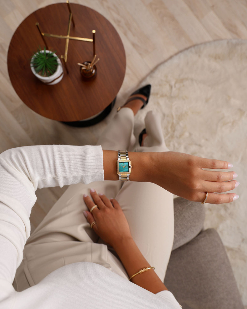 Women's watch stainless steel in gold and silver color | Elvi