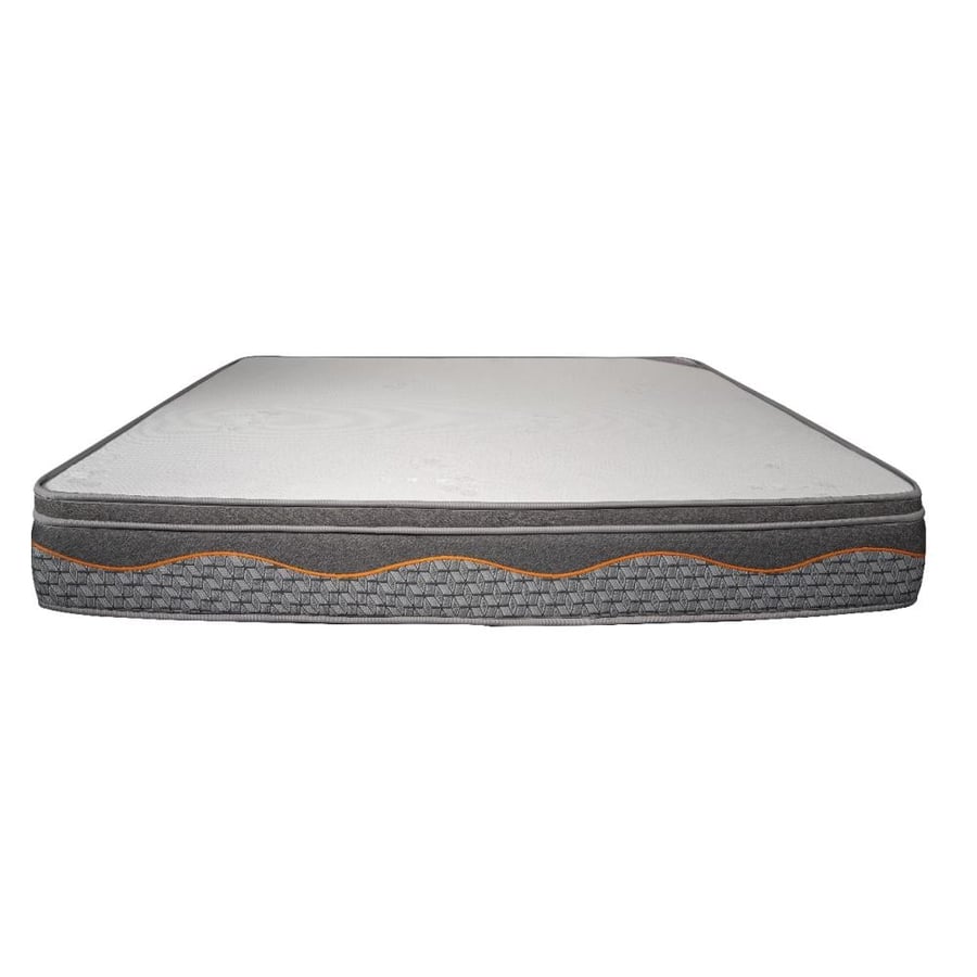 Royal hotel mattress microfiber fabric embroidered - 200×200×28cm - medium firmness - black and white