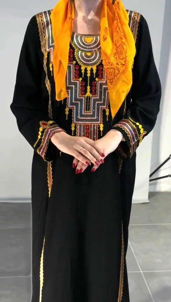 جلابية تراثية ليوم التأسيس مع طرحة