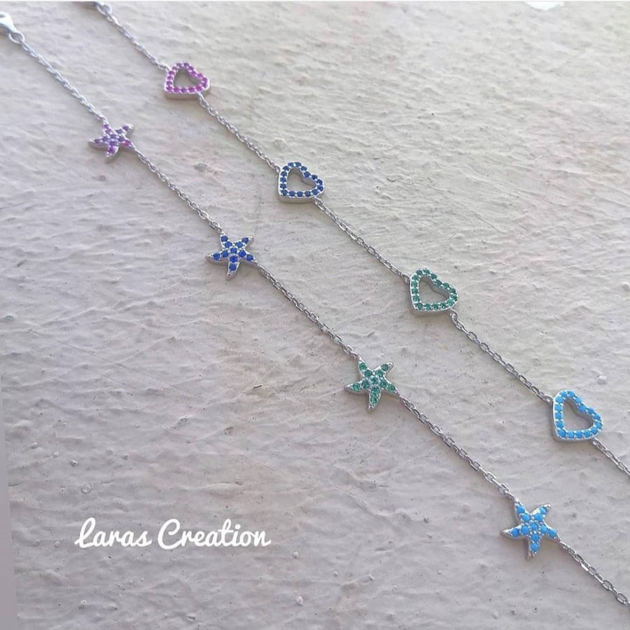 Pure silver Heart bracelet