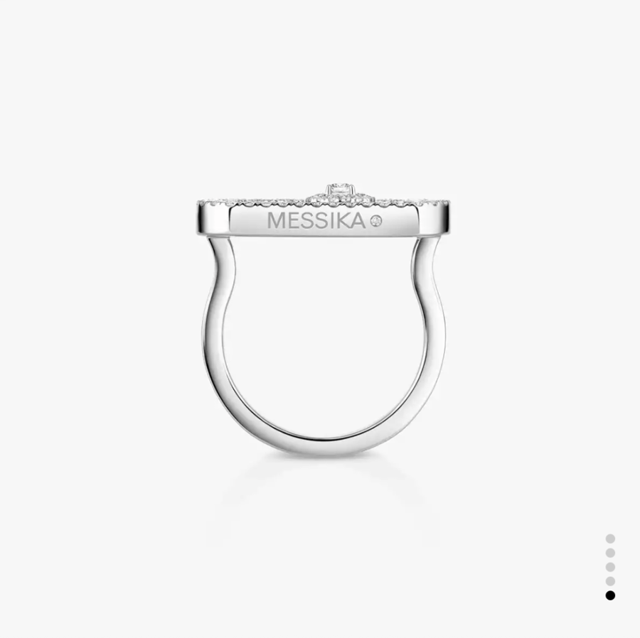 Bague pavée Lucky Move PM خاتم الماس ذهب