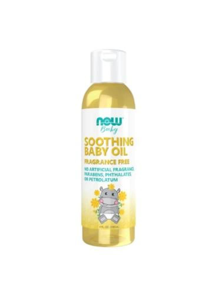 Soothing oil for children fragrance-free from Now - 118ml