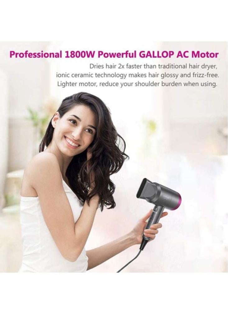 REBUNE Professional Hair Dryer 1800W with Diffuser