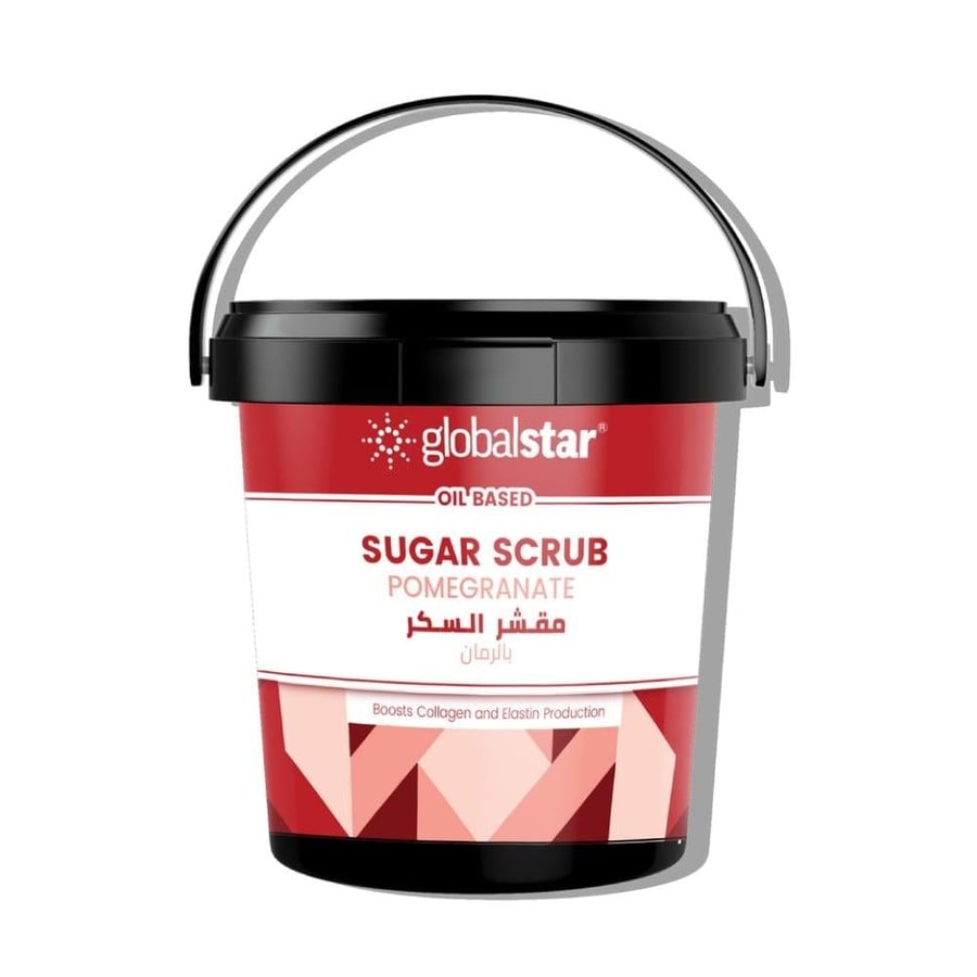 عبوة مقشر السكر الزيتي بالرمان جلوبال ستار 600 مل