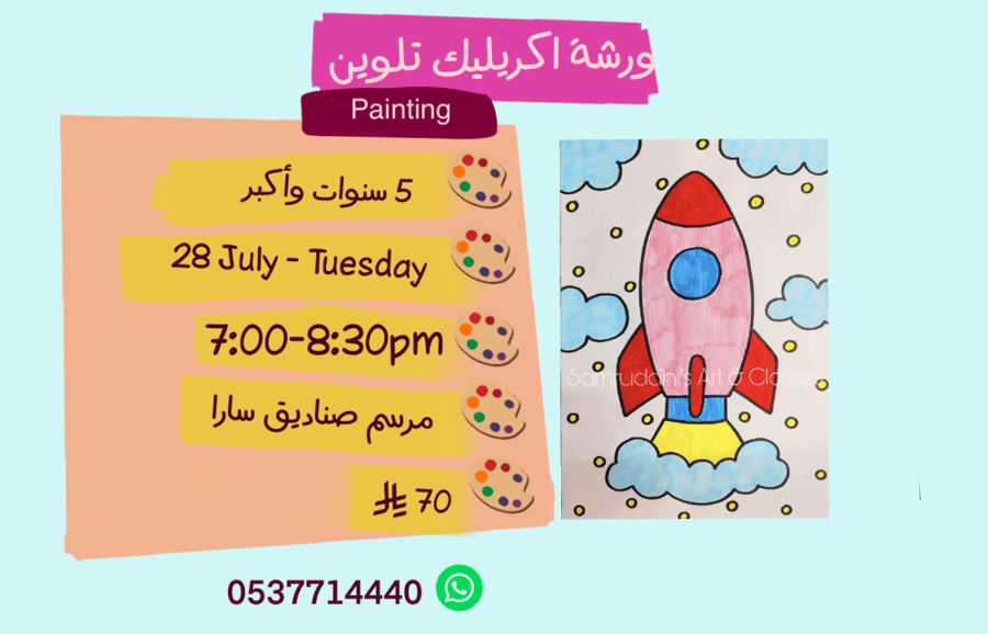 Painting 7:00-8:30pm Tuesday