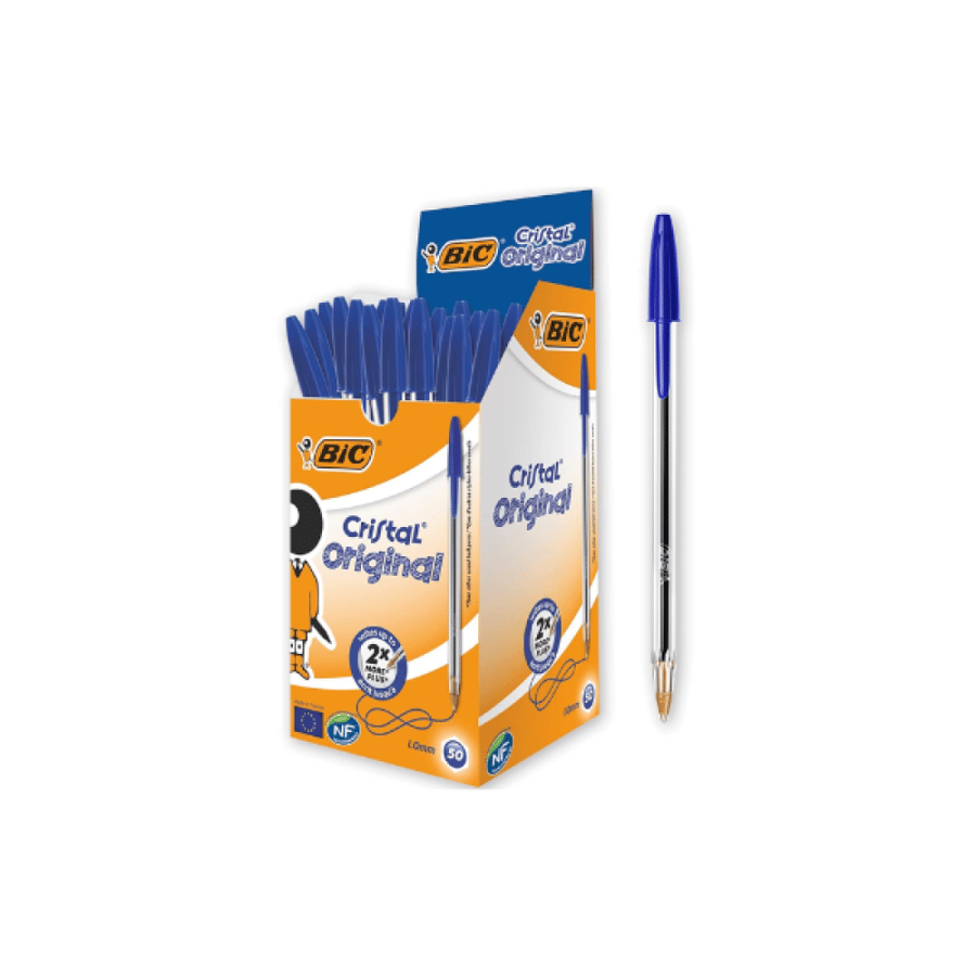 قلم حبر جاف أزرق Bic أقلام الحبر المتجر التعليمي