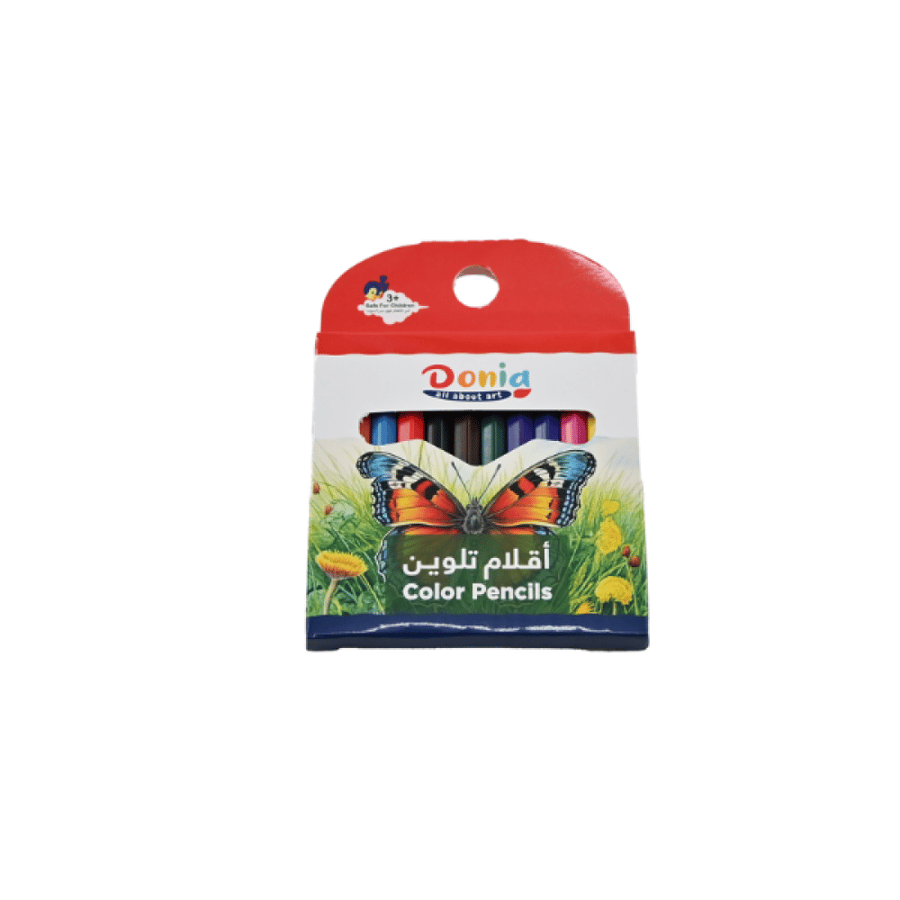 كرت 12 لون خشبي قصير دنيا DON 92 099 كتب ثقافية المتجر التعليمي