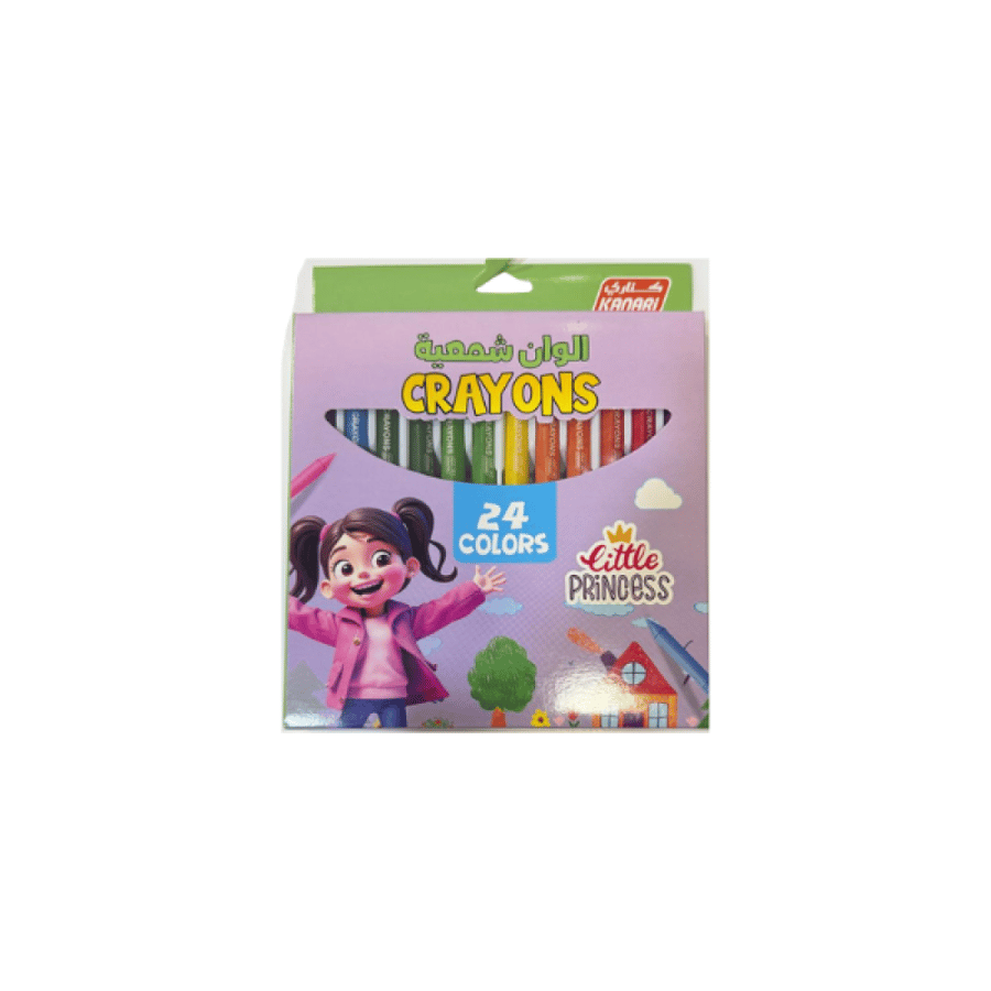 ألوان شمعية little Princess كناري 24 لون 0019 ألوان ماركر المتجر التعليمي