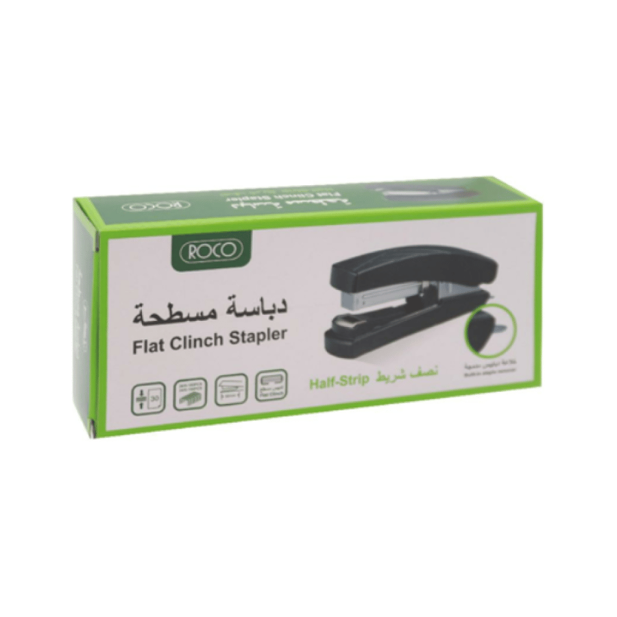 دباسة مسطحة روكو Flat Clinch نصف شريط – حتى 30 ورقة