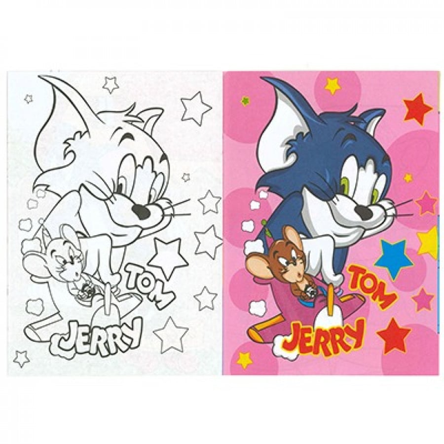 دفتر تلوين TOM&JERRY  مع 40 لاصق