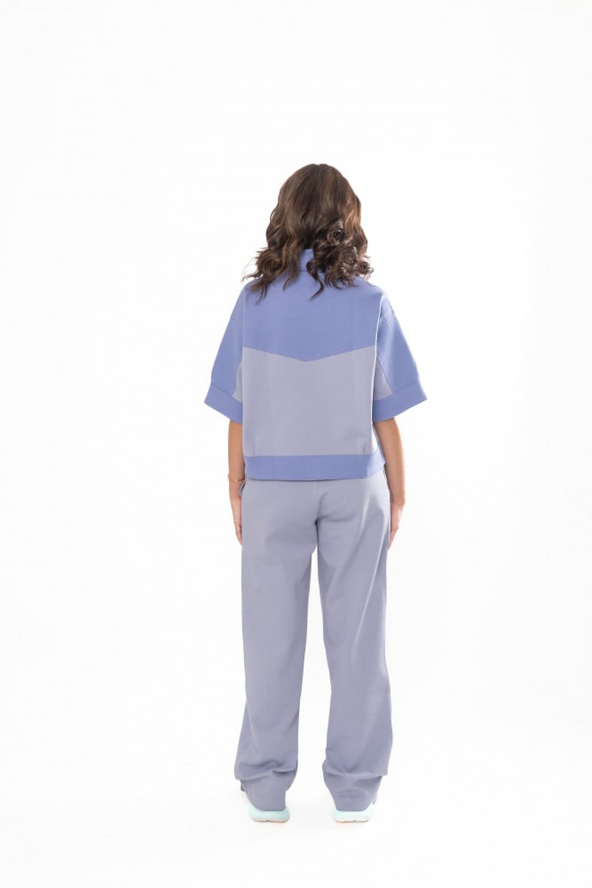 Button front shirt & pants set