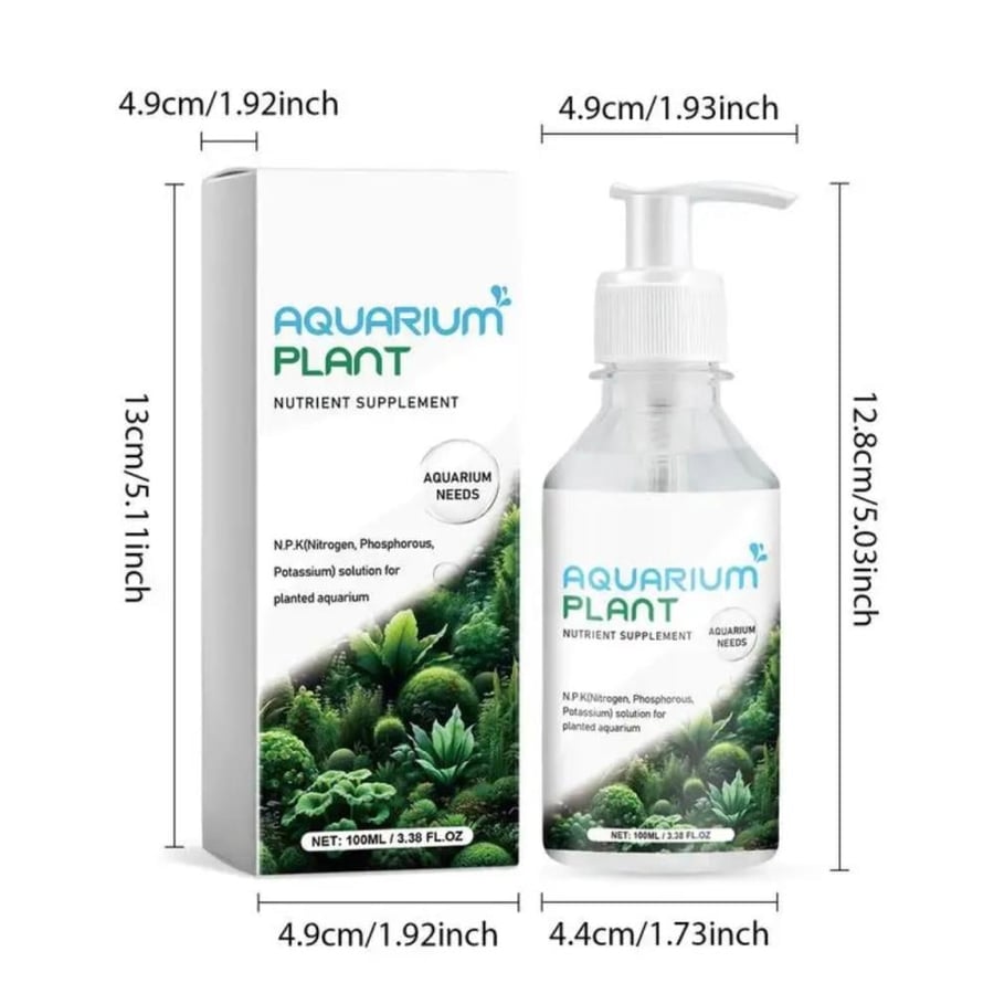 Feeding and stimulating the roots of aquatic plants (transparent