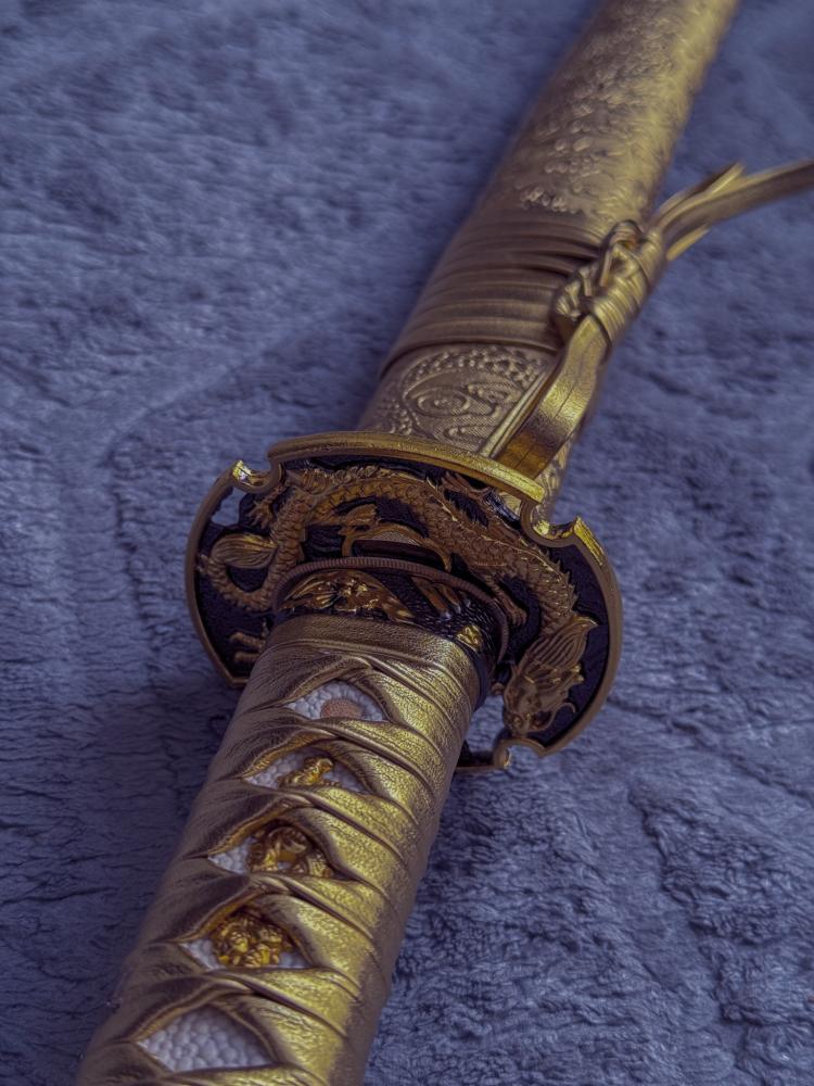 Golden Dragon Katana