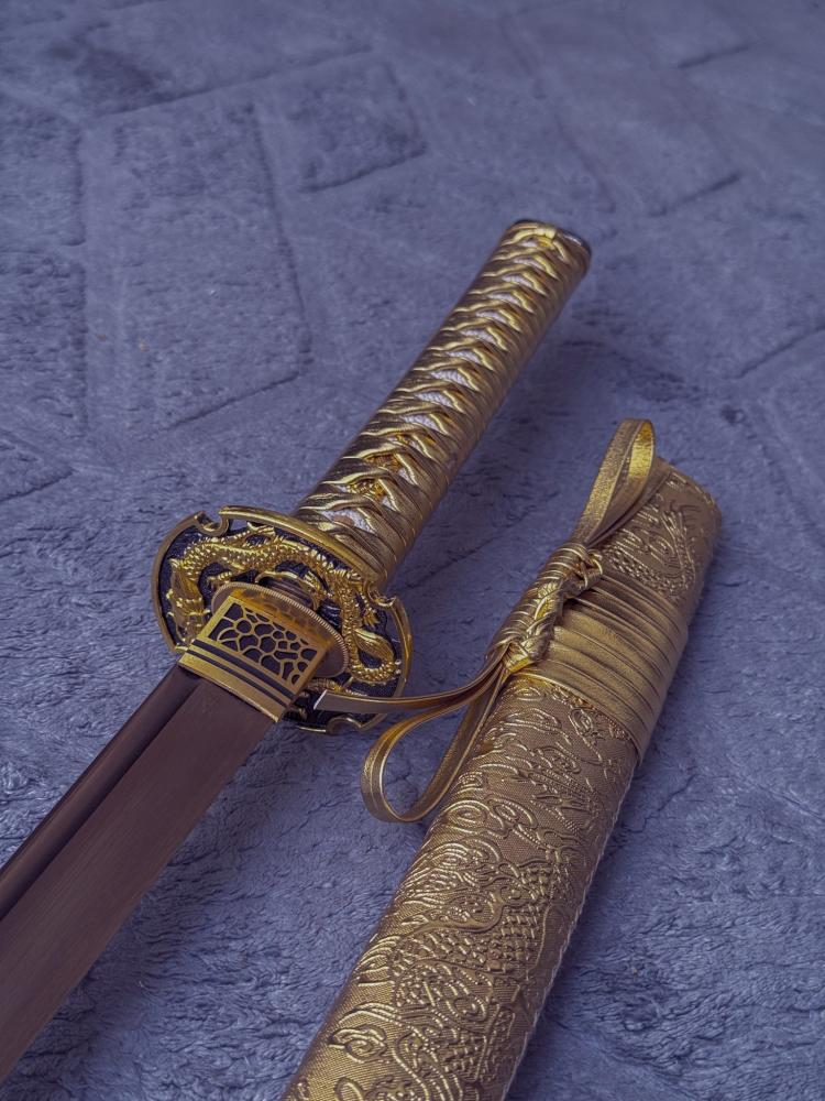 Golden Dragon Katana