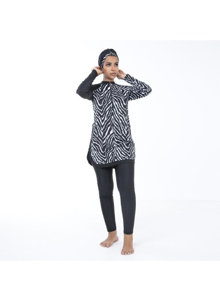 بدلة سباحة نسائي من باتريك _ PW24413-BKWH