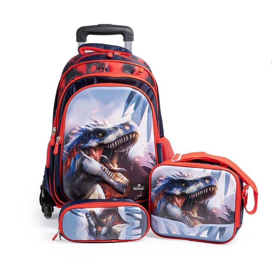 طقم حقيبة ترولي 3في1 للجنسين من باتريك _ BYS-BK26-13A - 42CM