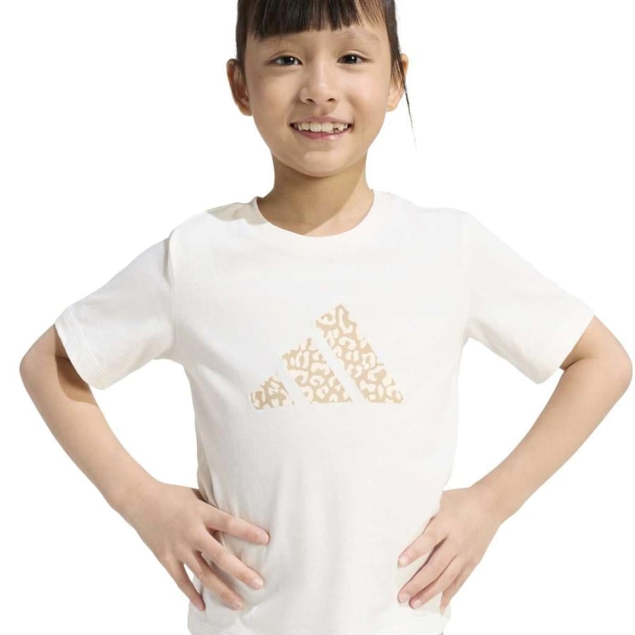 Girls' lifestyle T-shirt and shorts from Adidas _ KB6988