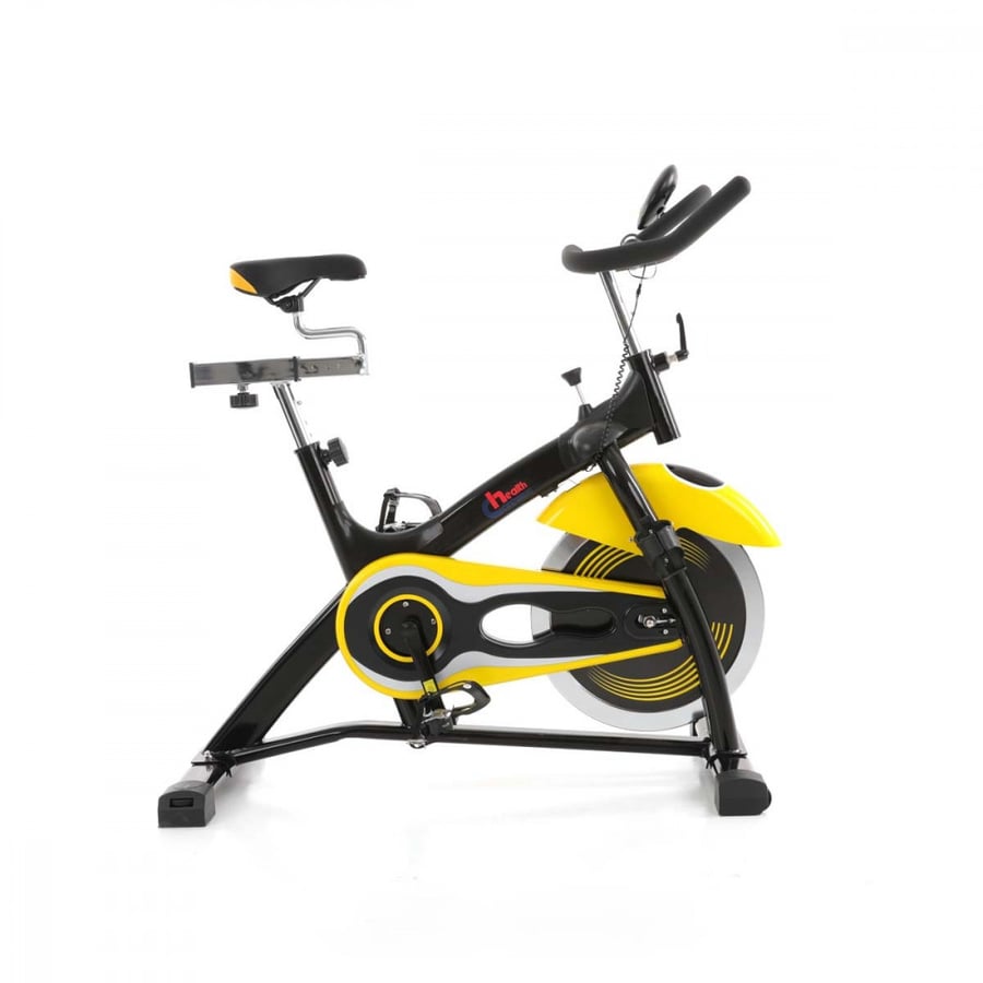 Fixed exercise bike with moving seat