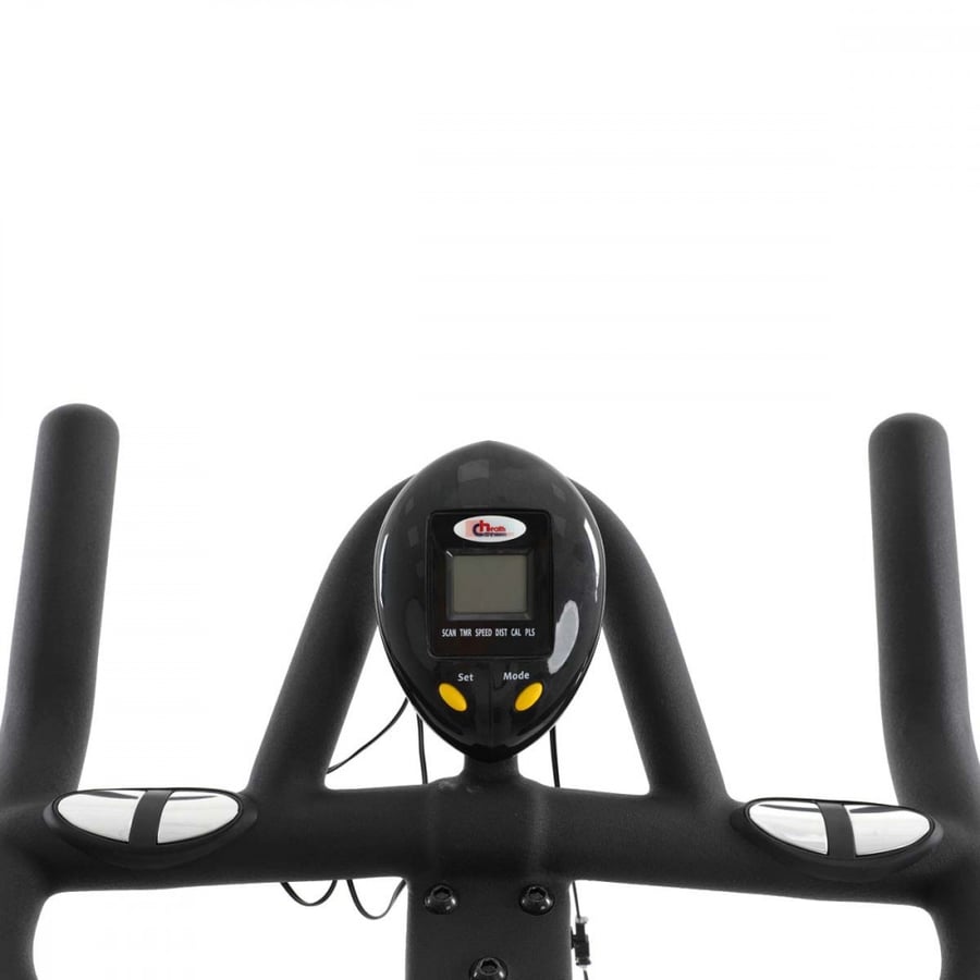 Fixed exercise bike with moving seat