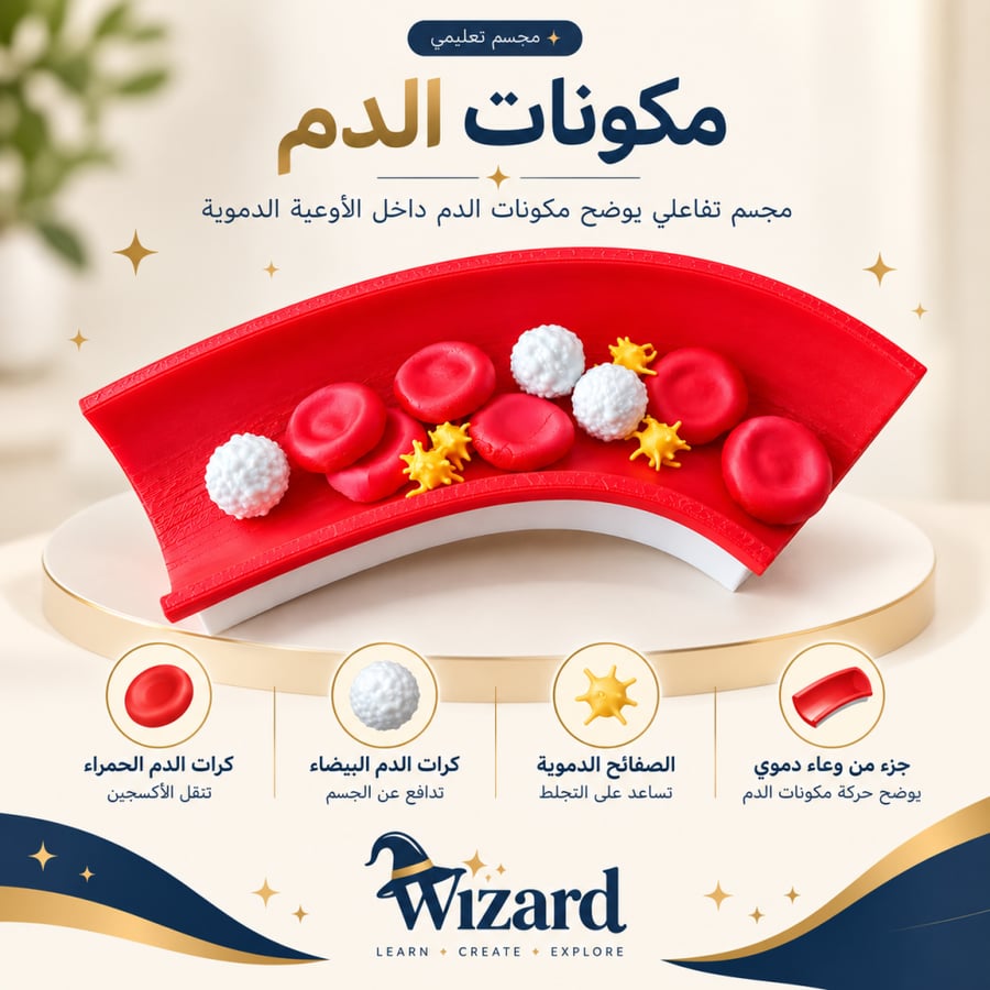 مجسم مكونات الدم