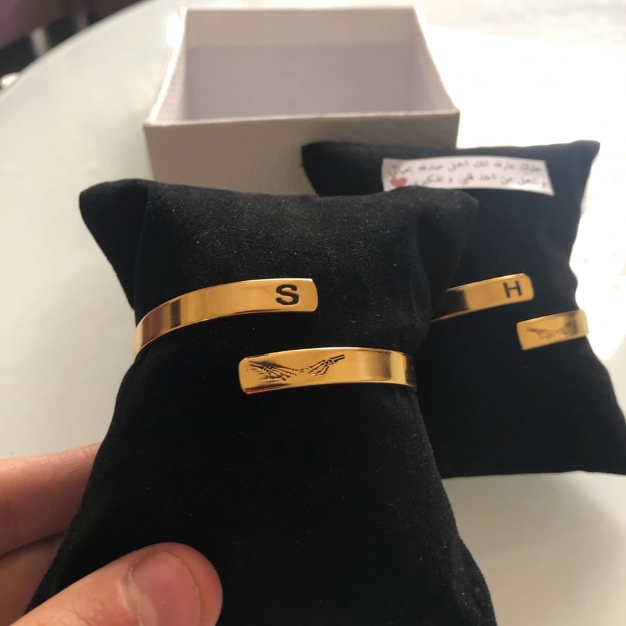 Bracelet with hand design upon request