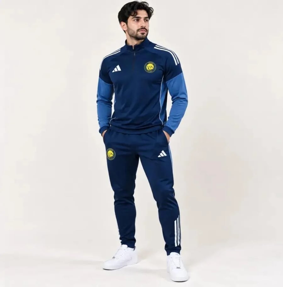طقم نادي النصر الجديد سويتر وبنطلون تدريب
