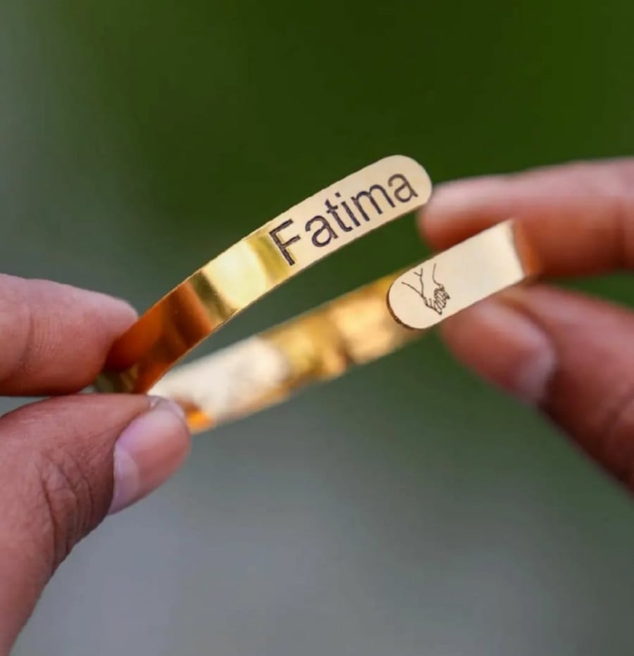 Bracelet with hand design upon request