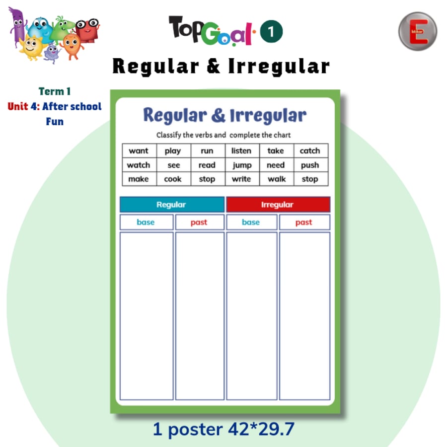 Unit 4 -After school Fun-Regular & Irregular
