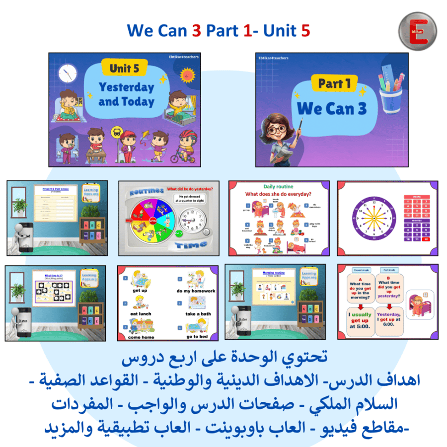 We Can 3 Part 1-All Units عروض تقديمية