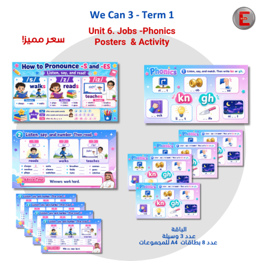 Unit 6. Jobs -Phonics Posters & Activity