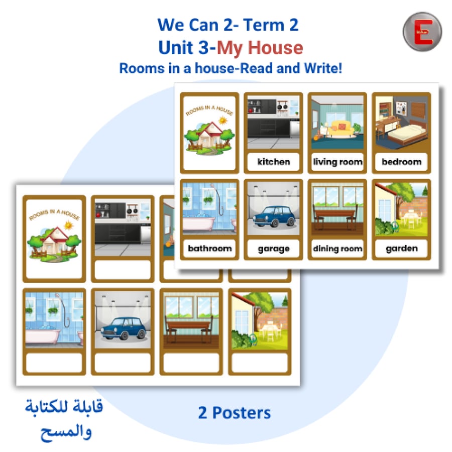 Unit 3-My House Rooms in a house-Read and Write!