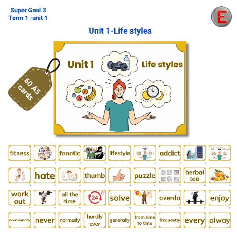 Unit 1-Life styles -Flashcards