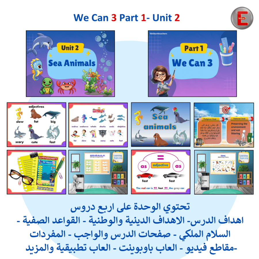 We Can 3 Part 1-All Units عروض تقديمية