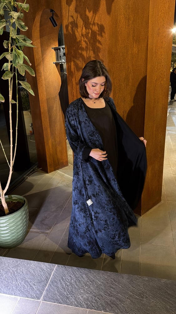 Blue abaya